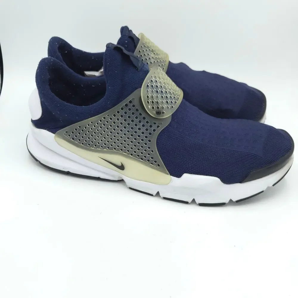 Nike Sock Dart Men's Size 13 Dark Navy Blue White Sneakers
